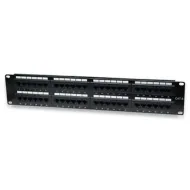 PANEL DE PARCHEO 48 PUERTOS CAT6, UTP 2U P/RACK 19