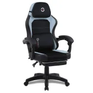 SILLA GAMER GETTTECH ERGONOMICA, MALLA, SOPORTE LUMBAR, AZUL CELESTE/N