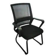 SILLA PARA VISITAS NEXTEP CON DESCANSABRAZOS TELA/MALLA (NE-652N)