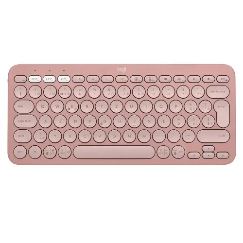 TECLADO LOGITECH PEBBLE KEYS 2 K380s BT MULTIDISP. ROSE (920-011785)