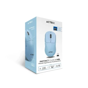 MOUSE ACTECK ERGONOMICO INALAMBRICO RECARGABLE INSTINCT CLICK MI484 AZUL (AC-945660)