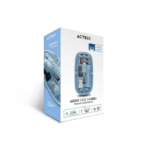 MOUSE ACTECK ULTRA DELGADO INALAMBRICO RECARGABLE AERO ONE MI455A COLOR AZUL (AC-945714)