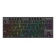 TECLADO GAMER BALAM RUSH BR 940405 DOMINATE EXPERT GK959 LED RGB TKL SWITCH BROWN INALAMBRICO NEGRO