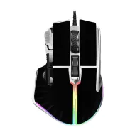 MOUSE GAME FACTOR LASER, PIXART 3370, 19K DPI, 6+1 BOTONES RGB MOG602-BK