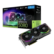 TARJETA DE VIDEO PNY GEFORCE RTX 5080 16GB TRIPLE FAN VCG508016TFXPB1-
